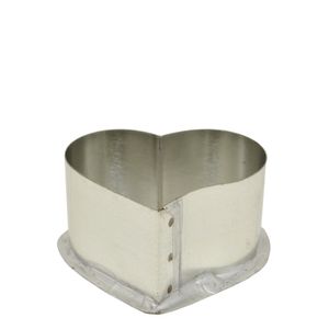 Forma para Vela Coração Com Curva 6.5x4cm em Flandre Ref. 27336 (01UND)