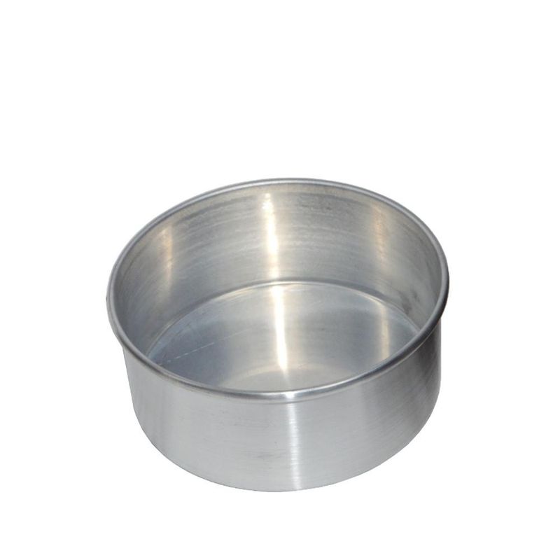 Forma-de-Aluminio-Redonda-Reta-para-Bolo-com-Fundo-Fixo-16x8cm-Aluminio-Circular--01-unidade-