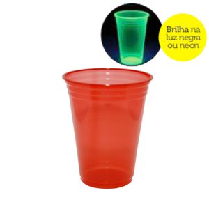 Copo Plástico Balada (PPT 330) 300ml PP Vermelho Copobras (25UND)