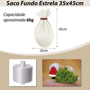 Bobina de Saco Plástico Picotado com Fundo Estrela 35x45cm Segplast (500 Sacos)