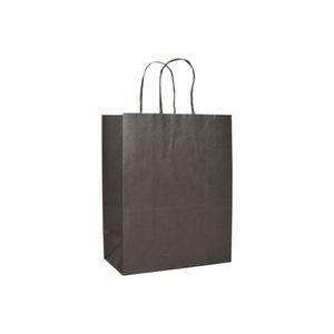 Sacola em Kraft na cor Preta 18x9x22cm LC (10UND)