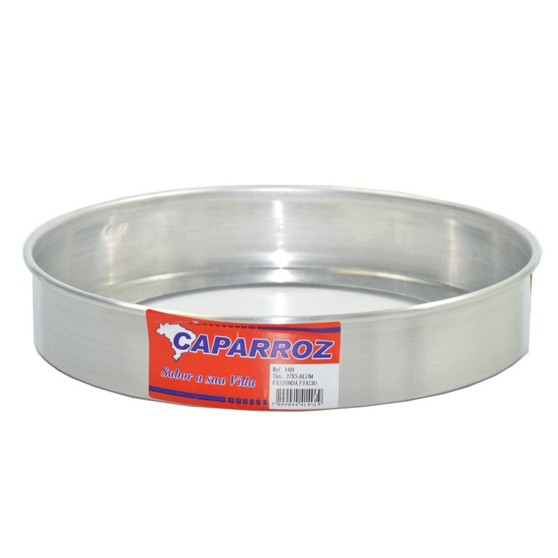 Forma para Torta com Fundo Falso 27x5cm em Alumínio Caparroz (01UND)