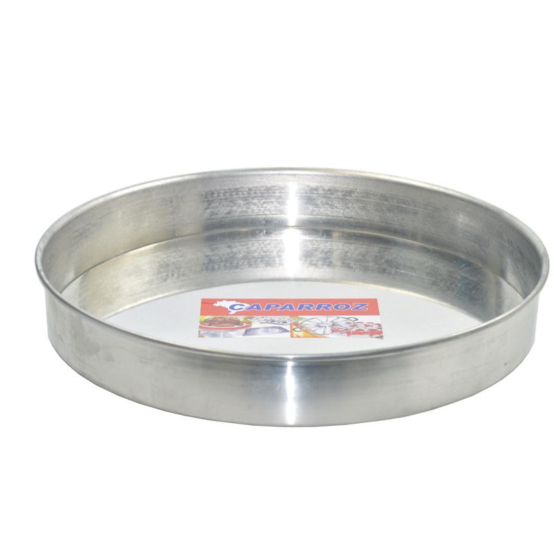 Forma-para-Torta-com-Fundo-Falso-35x5cm-em-Aluminio-Caparroz--01UND-