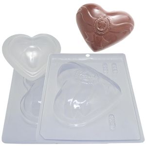Forma em Acetato com Silicone Coração Camafeu 500gr Ref. 832 BWB (01UND)