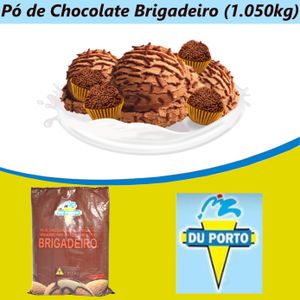 Pó para Gelados Comestíveis Sabor Brigadeiro Du Porto (1,050KG)