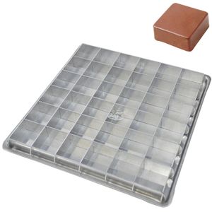Forma de Alumínio Quadrada para Pão de Mel com 36 cavidades Ref. 0516 Caparroz (01 unidade)
