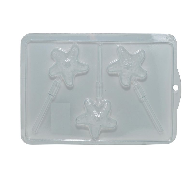 Forma-em-Acetato-Pirulito-Estrela-do-Mar-com-3-Cavidades-Ref.-532648-Embalarti--01UND-
