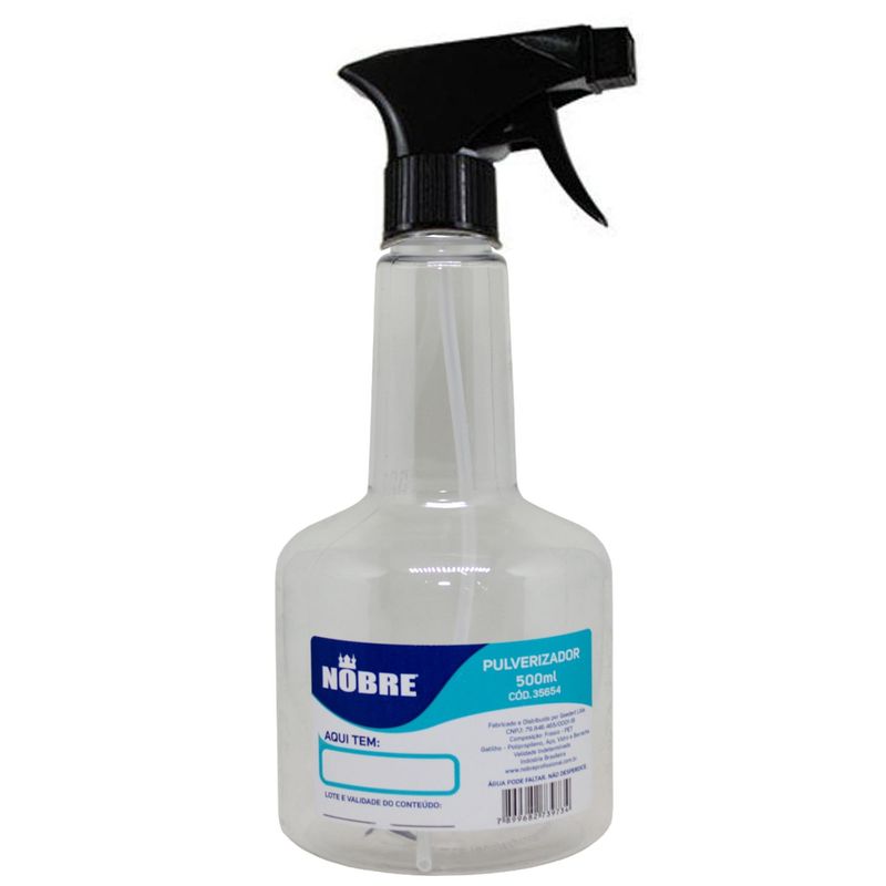 Pulverizador--Borrifador--Transparente-500ml-Nobre--01UND-