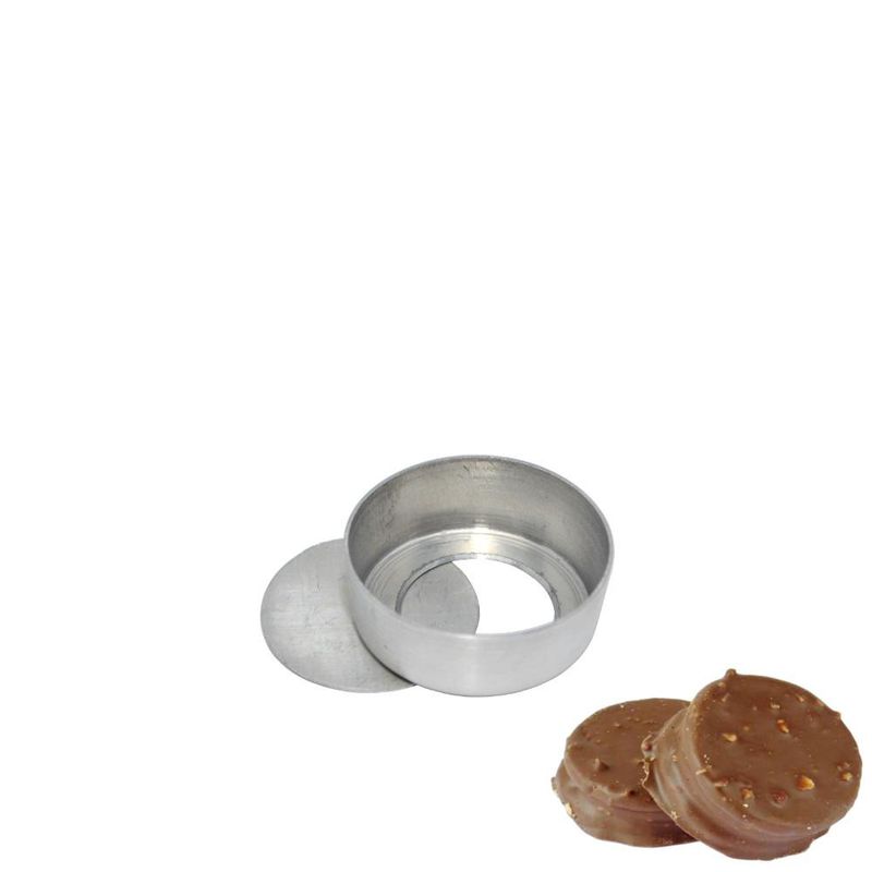 Forma-de-Aluminio-Redonda-para-Pao-de-Mel-com-Fundo-Falso-Sem-Cordao-N.-241-Aluminio-Circular--12-unidades-
