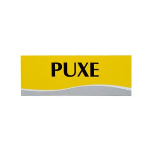 Placa Puxe Amarela 20 cm Emplac (1 unidade)