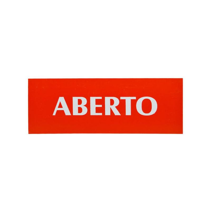 Placa-Aberto-Vermelha-20x7cm-Emplac--1-unidade-