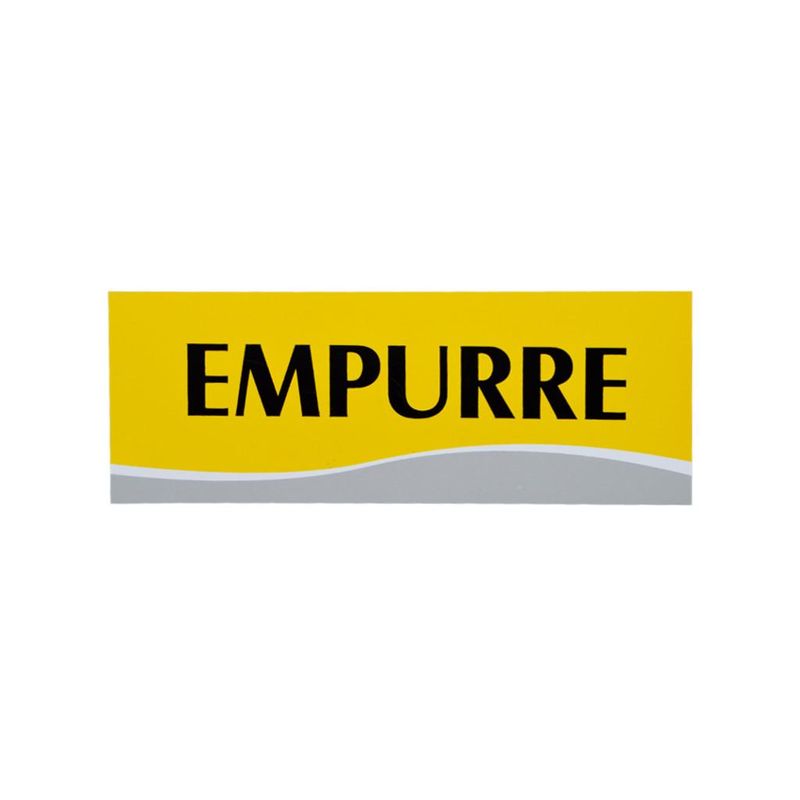 Placa Empurre Amarela 20x7cm Emplac (1 unidade)