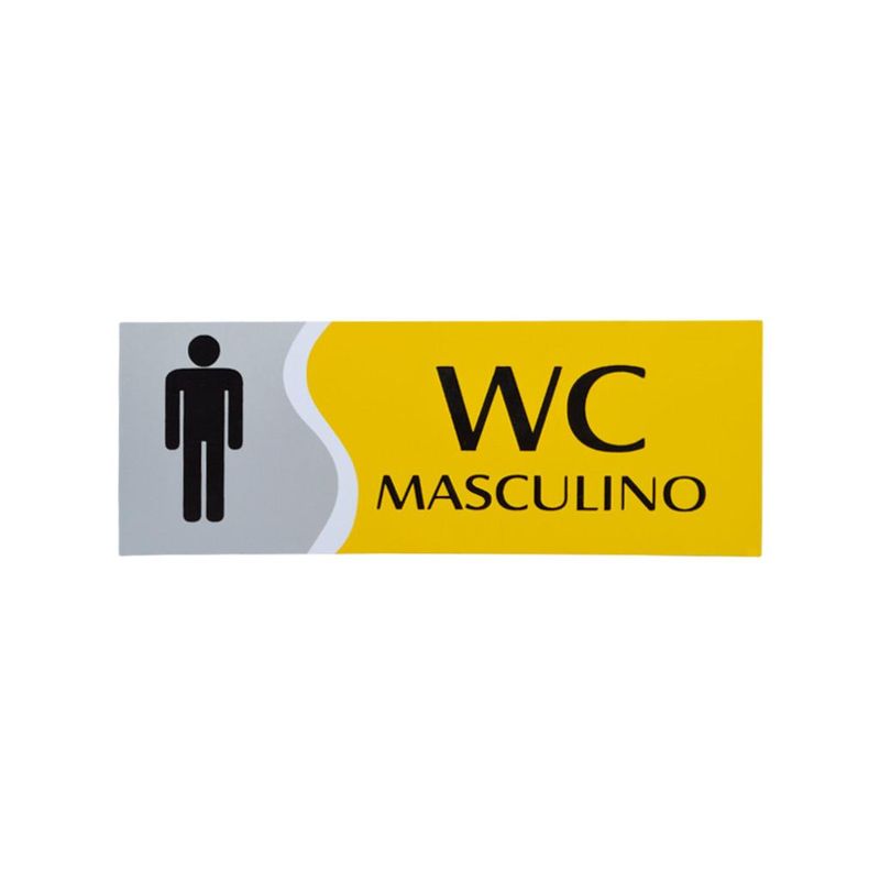 Placa-WC-Maculino-Amarela-20-cm-Emplac--1-unidade-