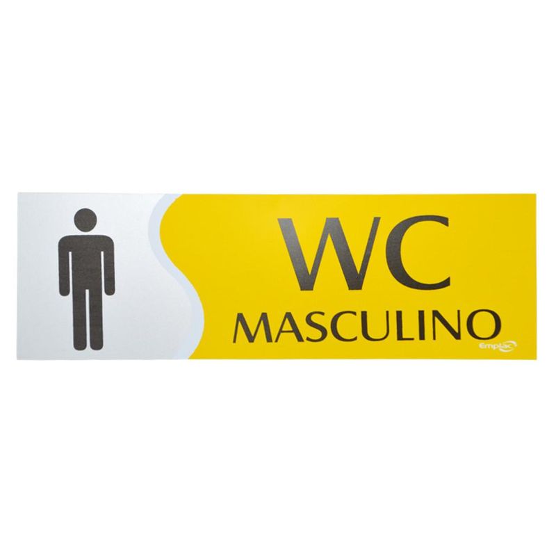 Placa-WC-Maculino-Amarela-30-cm-Emplac--1-unidade-