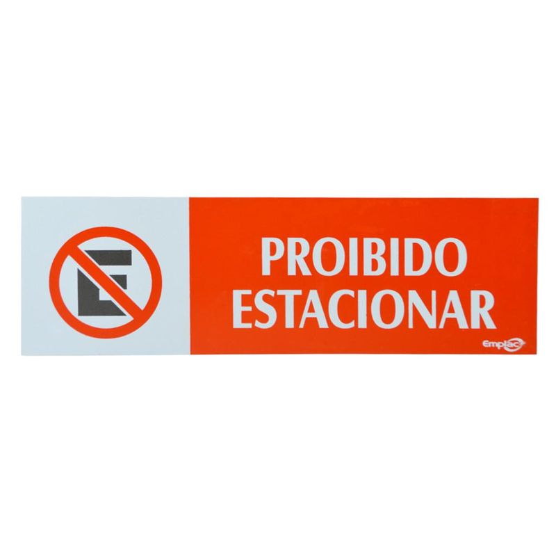 Placa-Proibido-Estacionar-Vermelha-30-cm-Emplac--1-unidade-