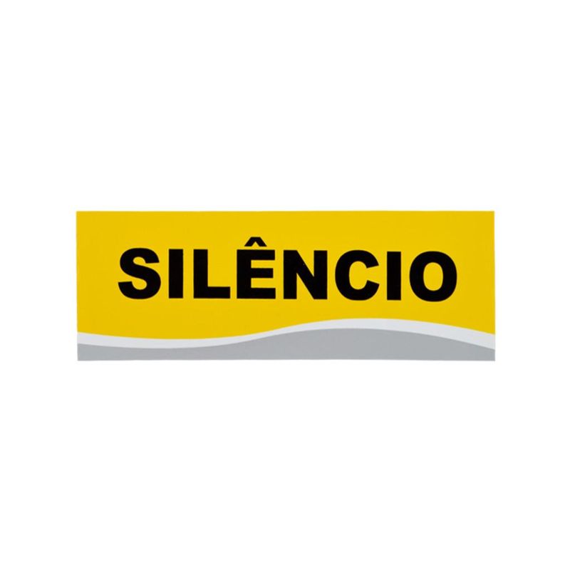Placa-Silencio-Amarela-20-cm-Emplac--1-unidade-