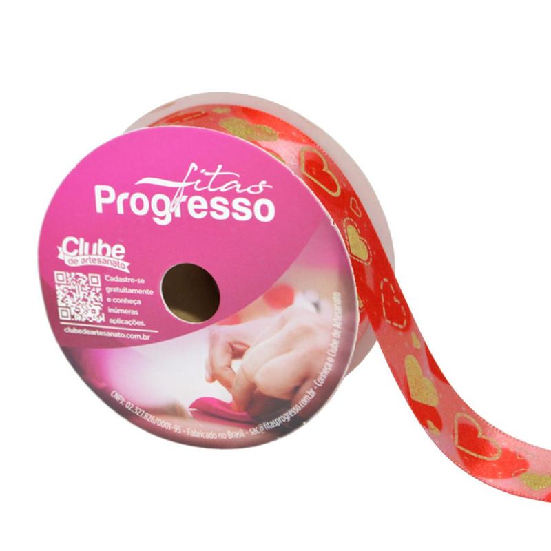 Fita-de-Cetim-ECF-005TH-22mm-Cor-004-Coracoes-Vermelha-e-Rosa-Progresso--10-metros-