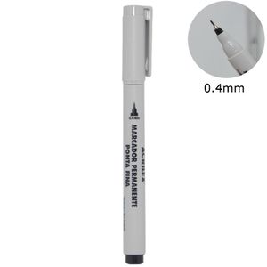 Marcador Permanente Ponta Fina 0.4mm Ref. 520 Preto Acrilex (01 unidade)