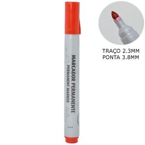 Marcador Permanente Ponta 3.8mm Ref. 523 Vermelho Acrilex (01 unidade)