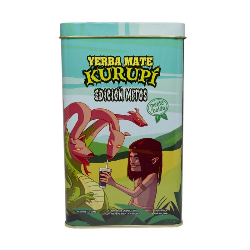 Erva-Mate-Sabor-Menta-e-Boldo-Edicao-Mitos-Teju-Jagua-Kurupi--500-gramas-