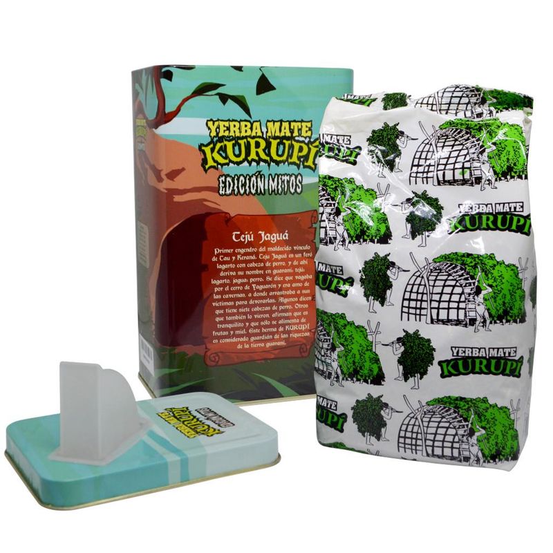 Erva-Mate-Sabor-Menta-e-Boldo-Edicao-Mitos-Teju-Jagua-Kurupi--500-gramas-