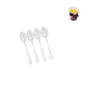 Mini Colher Incolor Cromus (48 unidades)