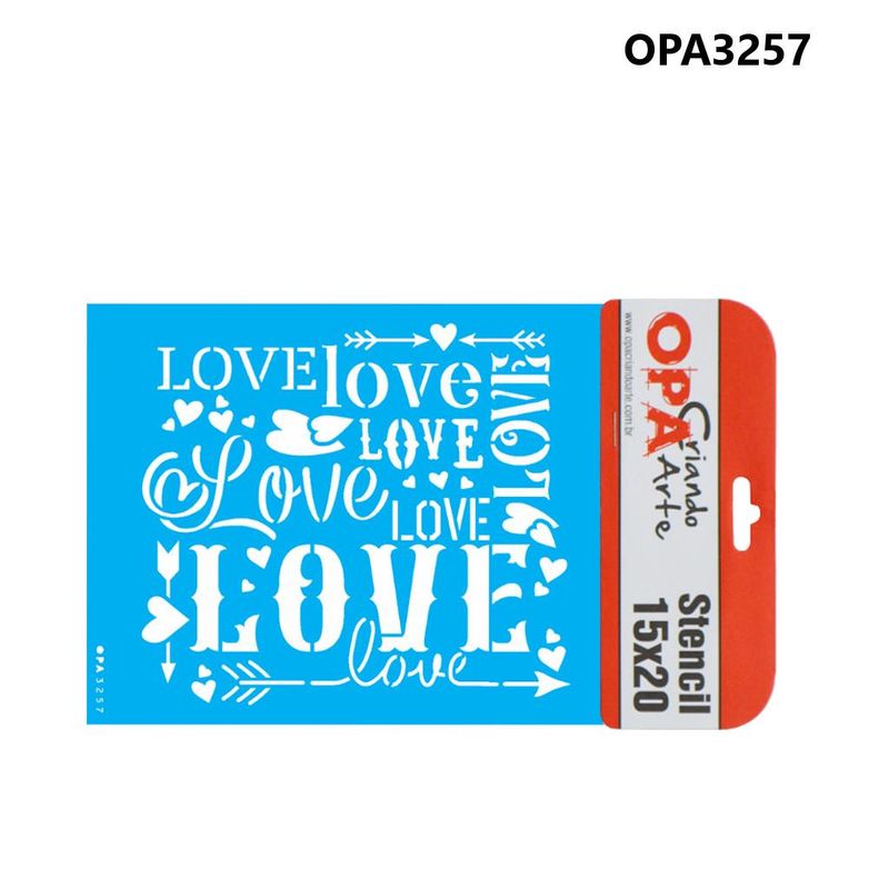 Stencil-Simples-de-Acetato-para-Pintura-15x20cm-Ref.-OPA-3257-Estamparia-Love-OPA--01-unidade-