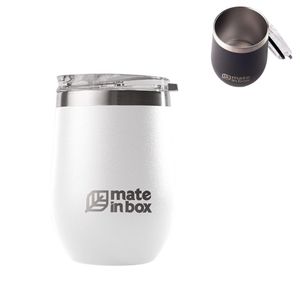 Copo Tereré Térmico Branco 350 ml Mate In Box (01 unidade)