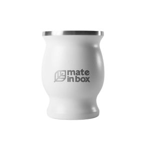 Cuia Clássica Térmica Branca Mate In Box (01 unidade)