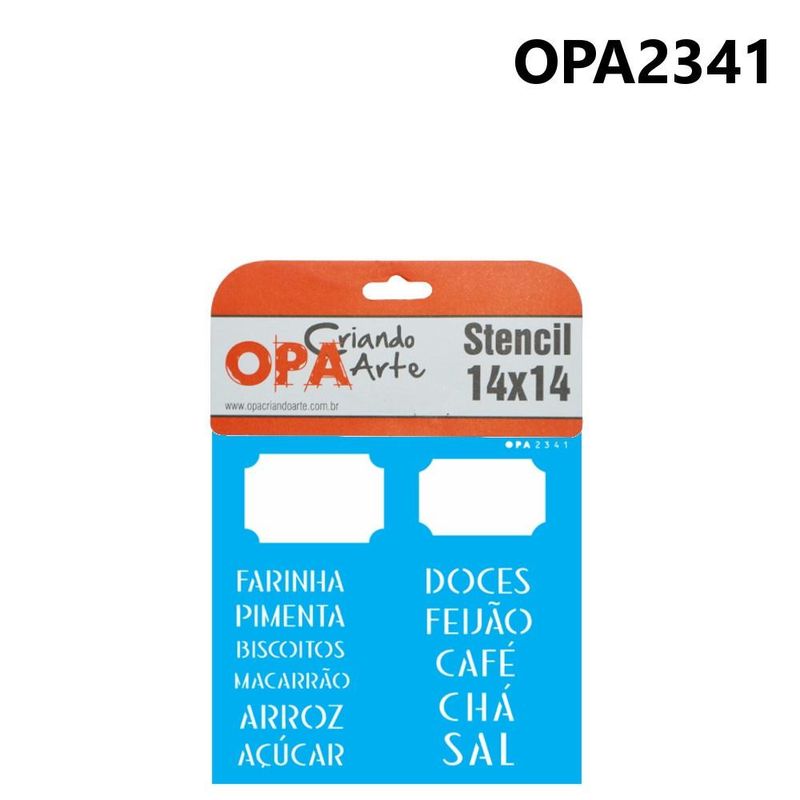 Stencil-Simples-de-Acetato-para-Pintura-14x14cm-Ref.-OPA-2341-Tag-Alimentos-OPA--01-unidade-