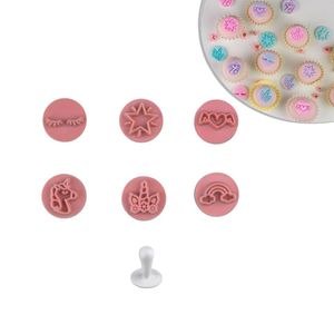 Kit Carimbos Unicórnios Rosa Blue Star (07 peças)
