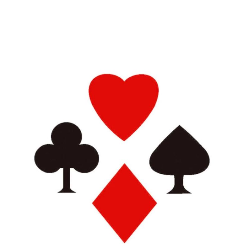 Stencil Simples de Acetato para Pintura 10x10cm Ref. OPA 132 Naipes OPA (01 unidade)