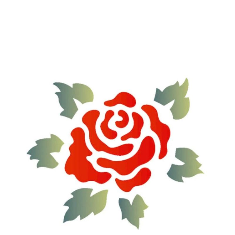 Stencil-Simples-de-Acetato-para-Pintura-14x14cm-Ref.-OPA-999-Flor-Rosa-OPA--01-unidade-