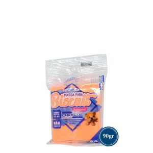 Massa Pronta para Biscuit Laranja Neon Polycol (90 gramas)