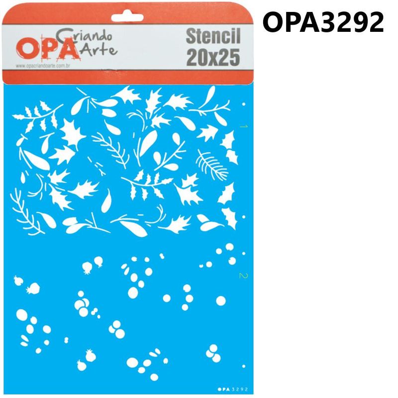 Stencil-Simples-de-Acetato-para-Pintura-20x25cm-Ref.-OPA-3292-Estamparia-Ramos-de-Azevinho-OPA--01-unidade-
