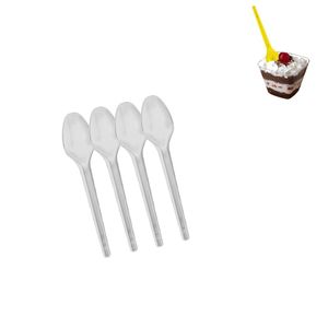 Colher Sobremesa Cristal Strawplast (50 unidades)