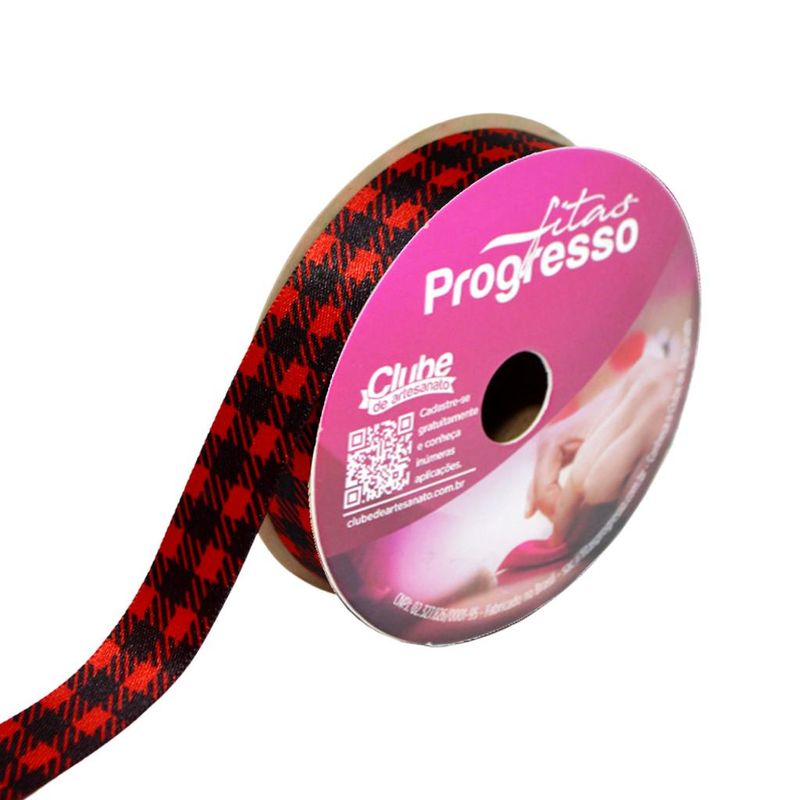 Fita-de-Cetim-ECF-003TR-15mm-Cor-041-Xadrez-Progresso--10-metros-