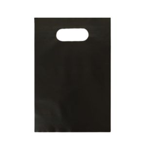 Sacola Alça Vazada Preta 25x35 cm Segplast (50 unidades)