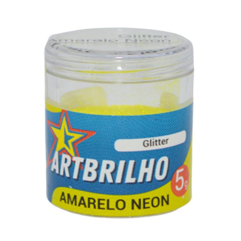 Glitter Amarelo Neon ArtBrilho (5 gramas)