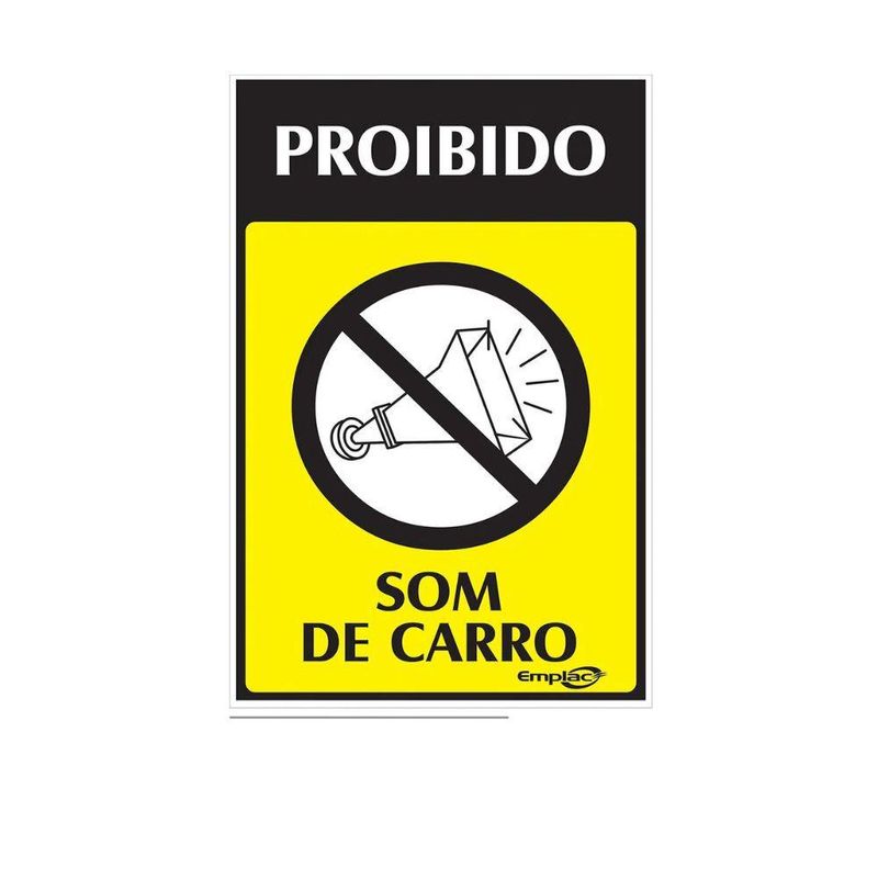 Placa-Proibido-Som-De-Carro-30cm-x-20cm-Emplac--1-unidade-