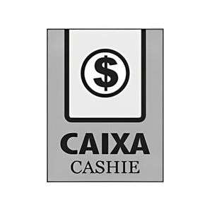 Placa Caixa 20x15cm Português/Inglês Prata Emplac (1 unidade)