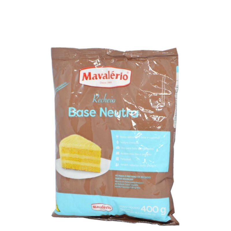 Recheio em Pó Base Neutra Mavalério (400 gramas)