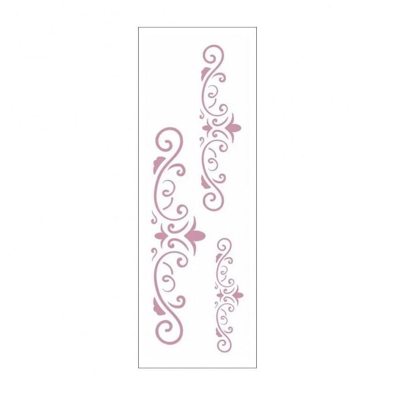 Stencil-Simples-de-Acetato-para-Pintura-10x30cm-Ref.-OPA-2418-Arabesco-Tres-Lancas-OPA--01-unidade-