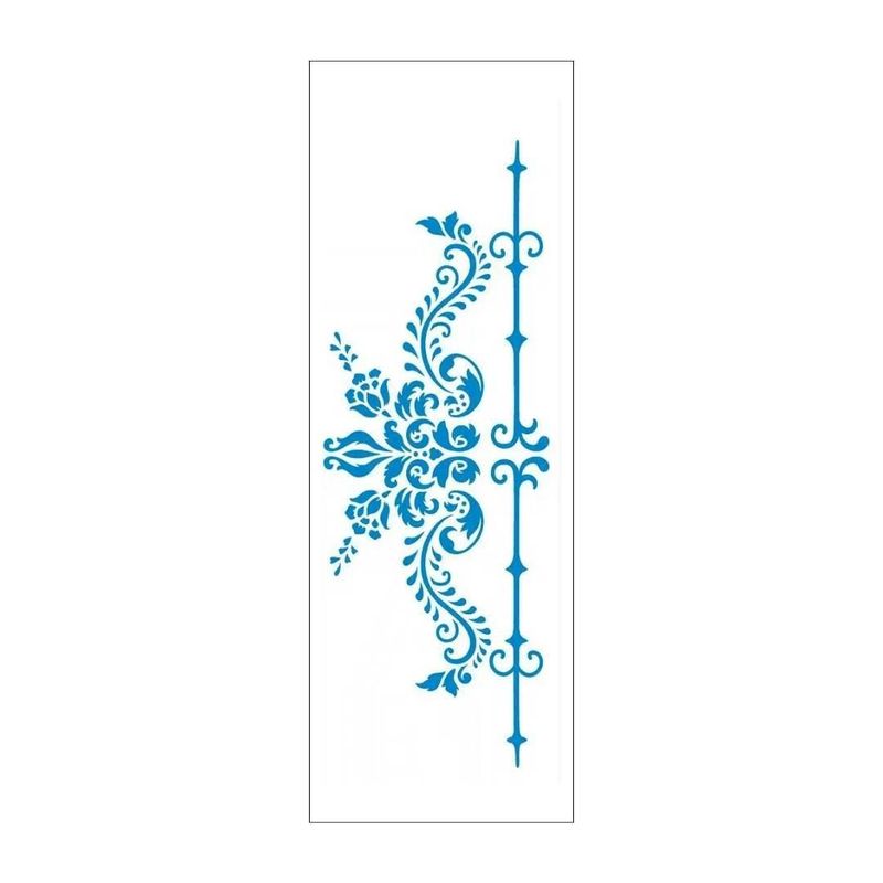 Stencil Simples de Acetato para Pintura 10x30cm Ref. OPA 2910 Estamparia Arabesco e Lança OPA (01 unidade)