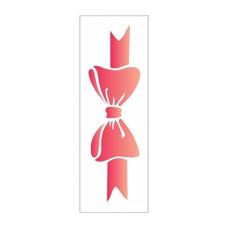 Stencil Simples de Acetato para Pintura 10x30cm Ref. OPA 1877 Estamparia Laço OPA (01 unidade)