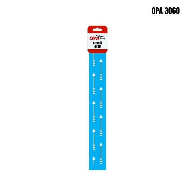 Stencil-Simples-de-Acetato-para-Pintura-4x30cm-Ref.-OPA-3060-Flechas-Planner-OPA--01-unidade-