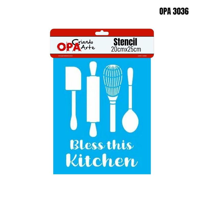 Stencil-Simples-de-Acetato-para-Pintura-20x25cm-Ref.-OPA-3036-Culinaria-Utensilios-OPA-Criando-Arte--01-unidade-