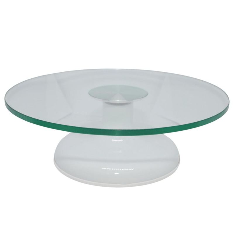 Bailarina--Prato-Giratorio--de-Vidro-Premium-Base-Branca-30cm-Ref.-FT300B-Silver-Chef--01-unidade-