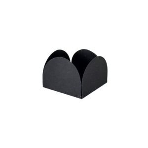 Forminha 4 pétalas 34x34x22mm Preta Sulformas (50 unidades)