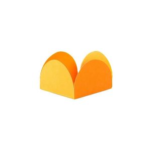 Forminha 4 pétalas 34x34x22mm Laranja Sulformas (50 unidades)